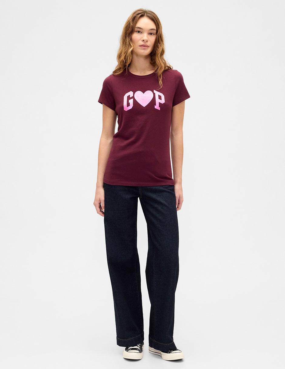 Playera manga corta cuello redondo para mujer 2