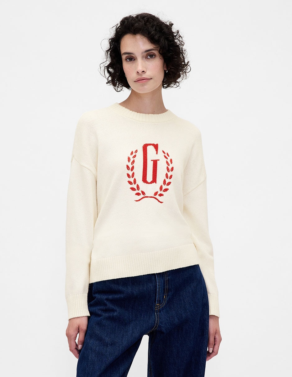 Suéter cuello redondo para mujer