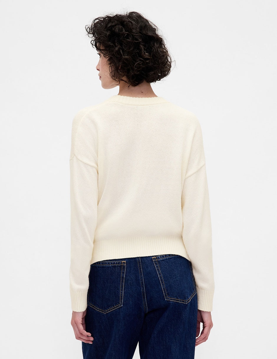 Suéter cuello redondo para mujer