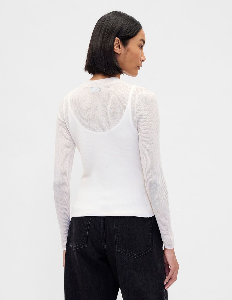 Suéter cuello redondo para mujer