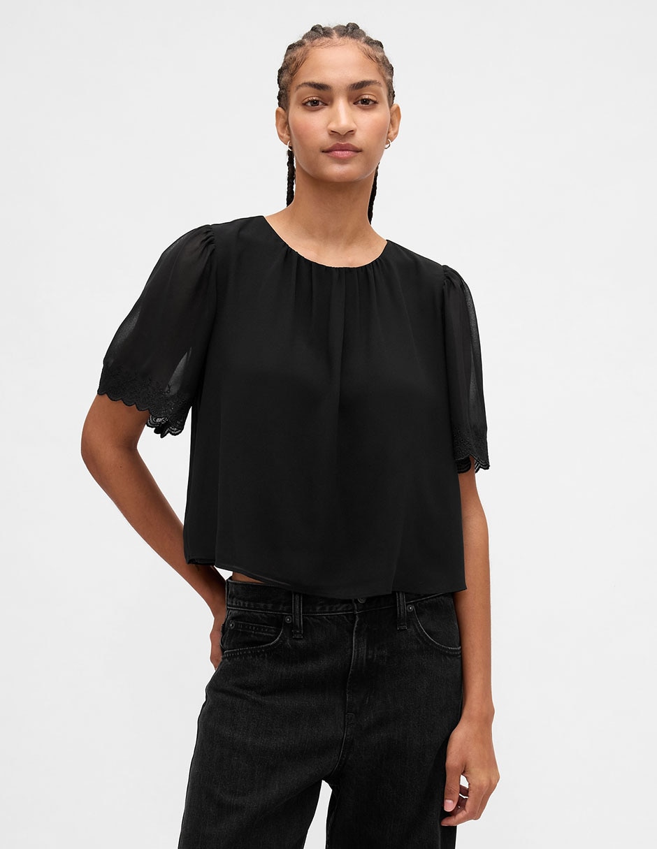 Blusa manga al codo para mujer Blusa manga al codo para mujer