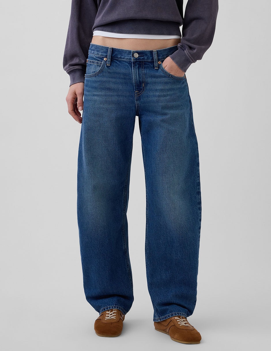 Jeans relaxed straight para mujer 2