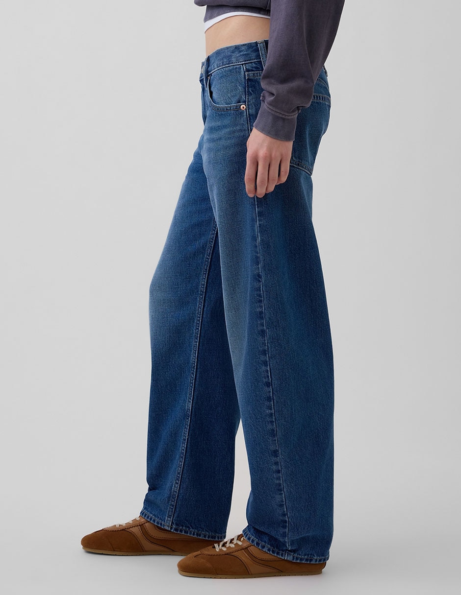 Jeans relaxed straight para mujer 3