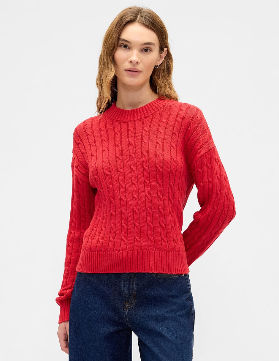 Suéter cuello v para mujer