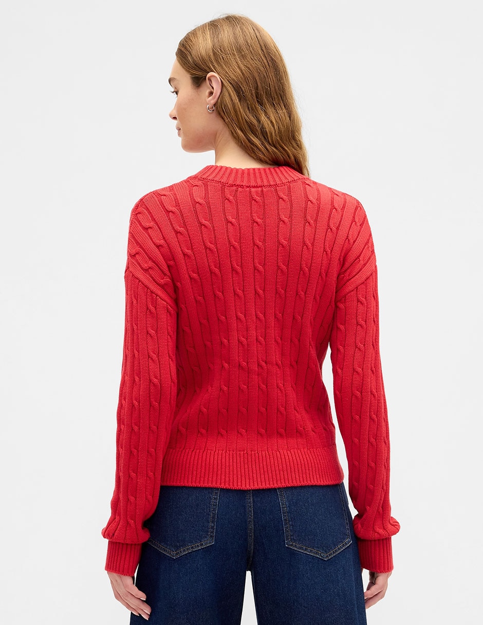 Suéter cuello v para mujer 3