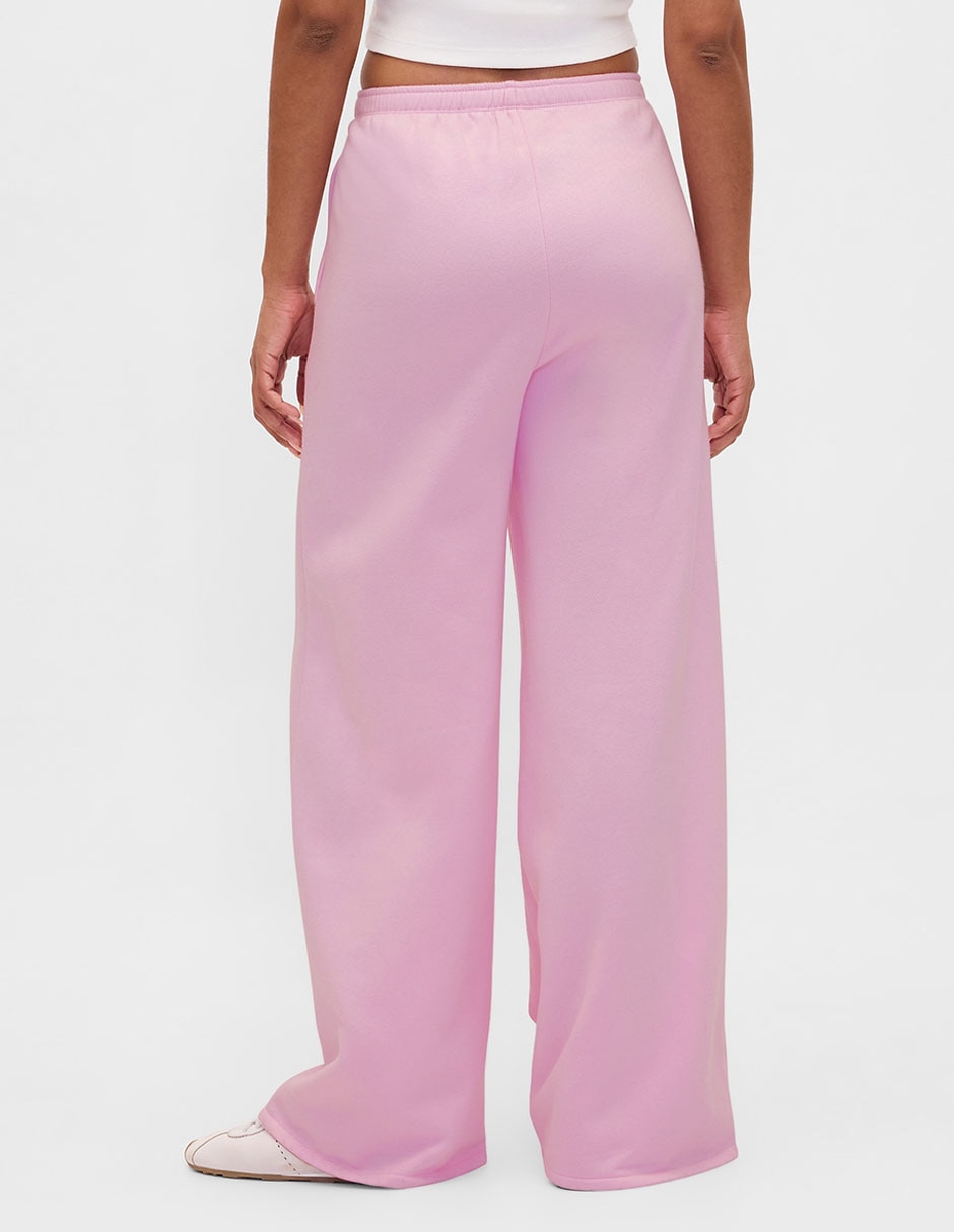 Pants straight con elástico para mujer