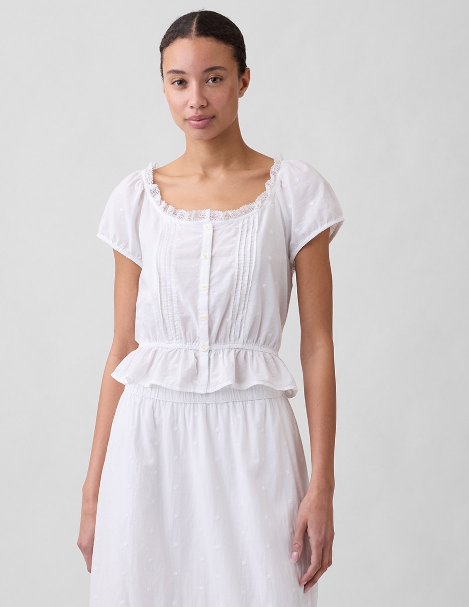 Blusa manga corta para mujer 1
