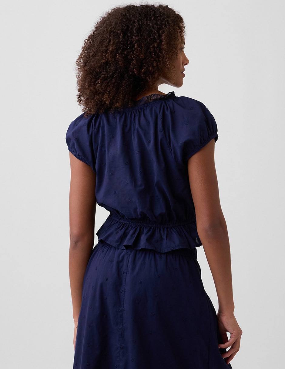 Blusa manga corta para mujer