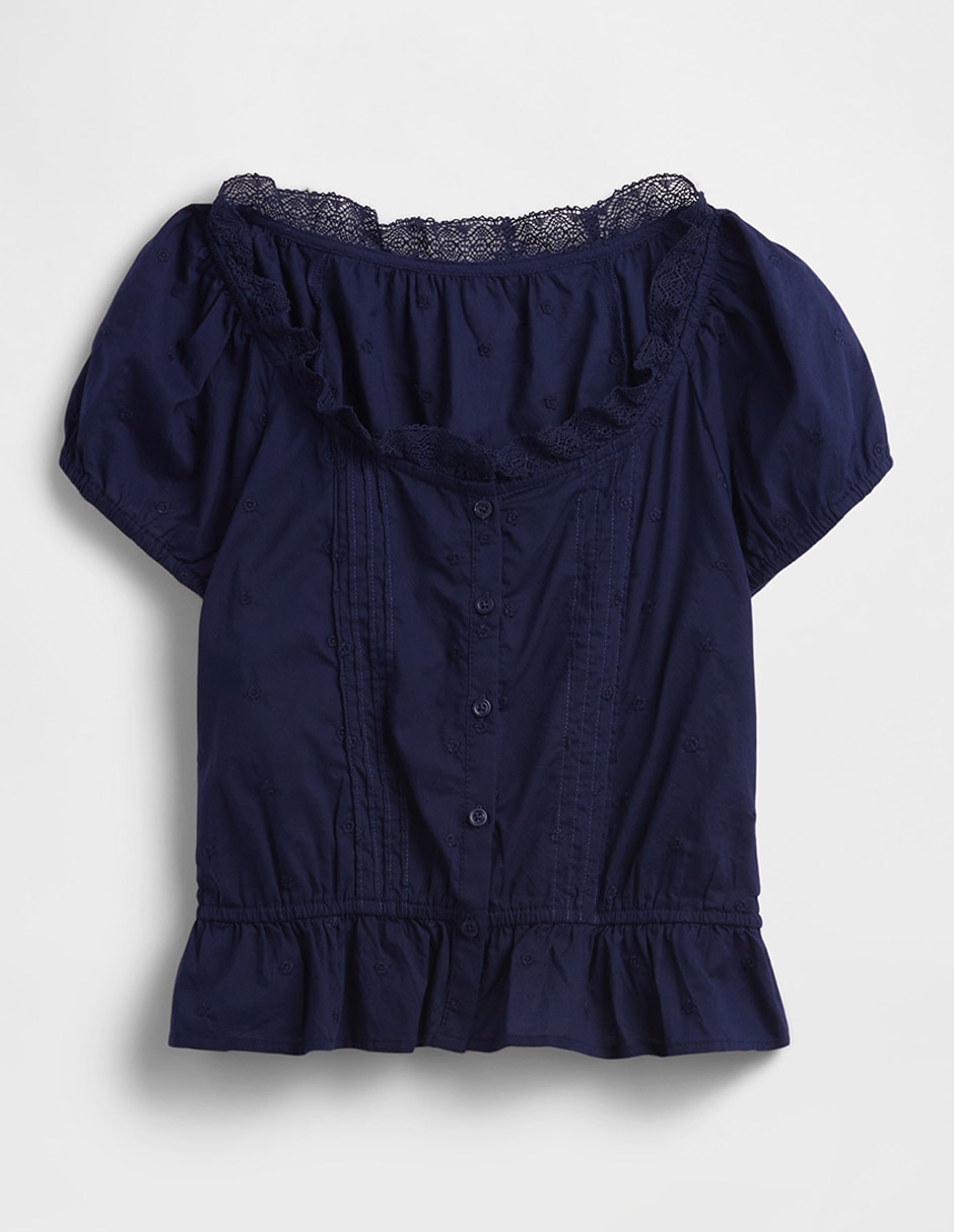 Blusa manga corta para mujer