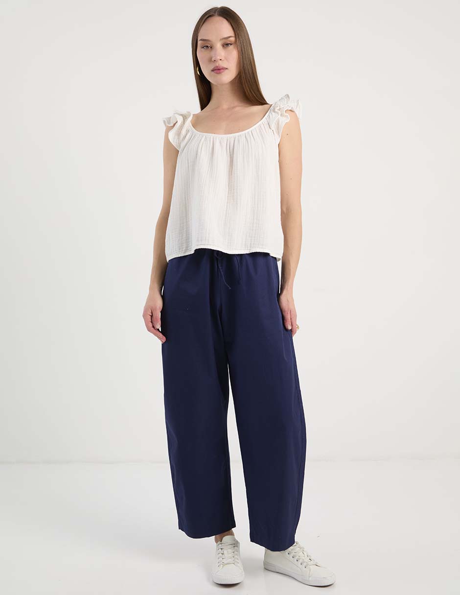 Pantalón easy pant wide leg para mujer