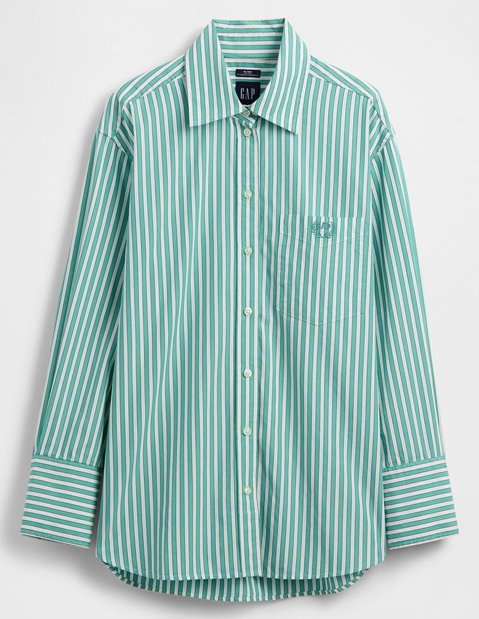 Camisa de algodón manga larga para mujer 6