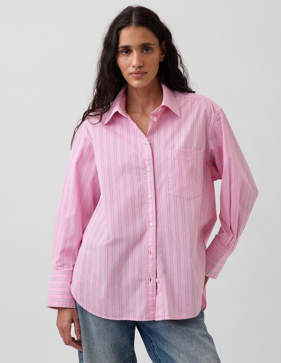 Camisa de algodón manga larga para mujer Camisa de algodón manga larga para mujer