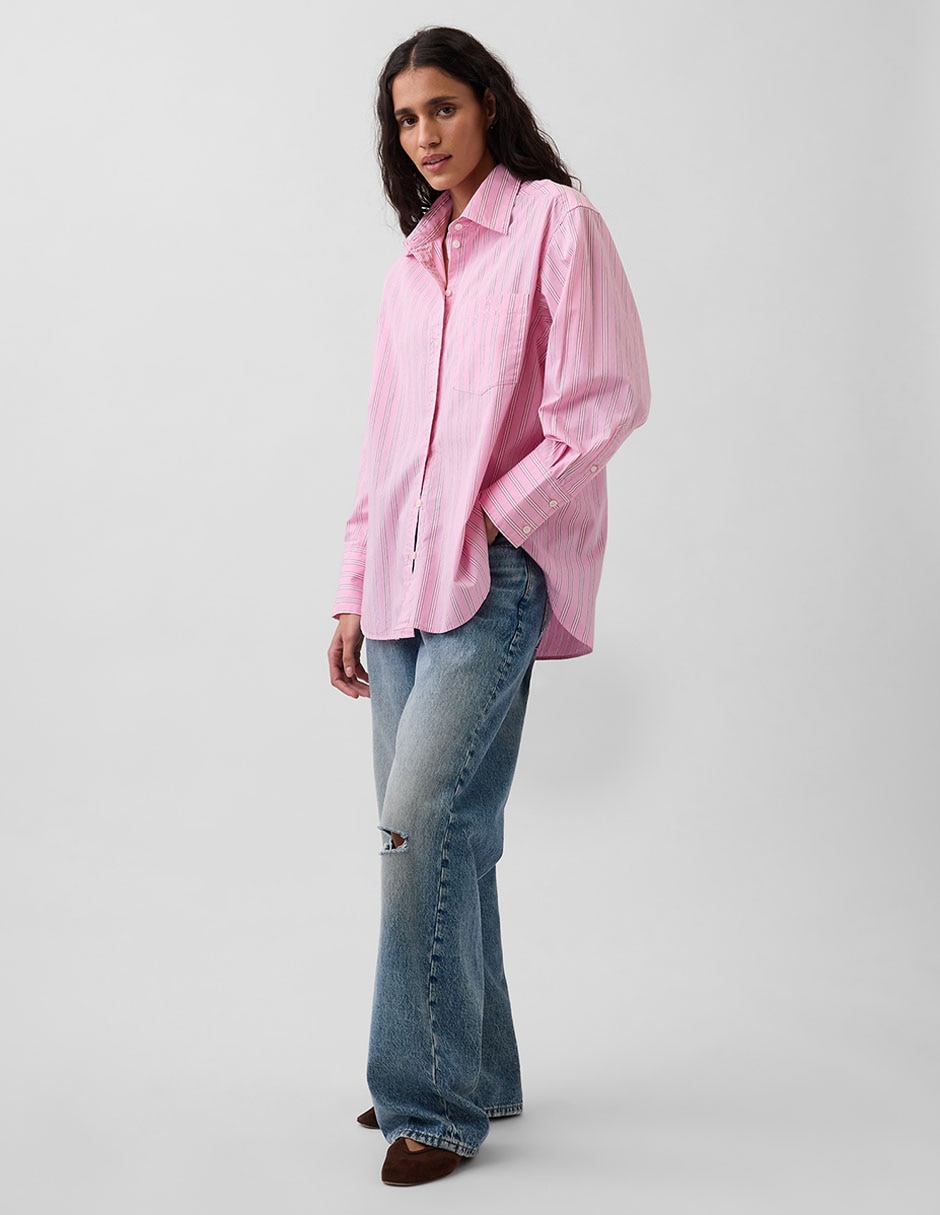 Camisa de algodón manga larga para mujer 2
