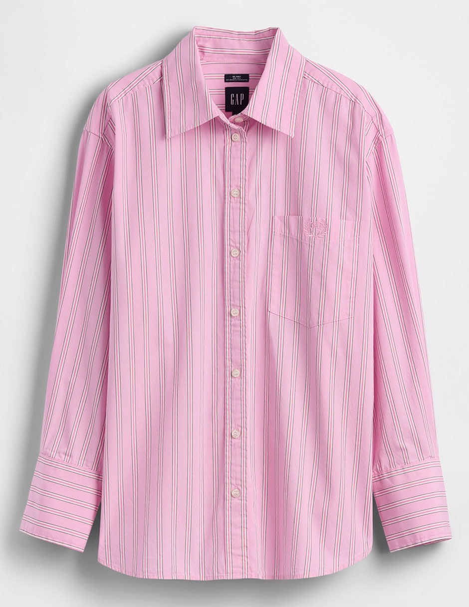 Camisa de algodón manga larga para mujer 6