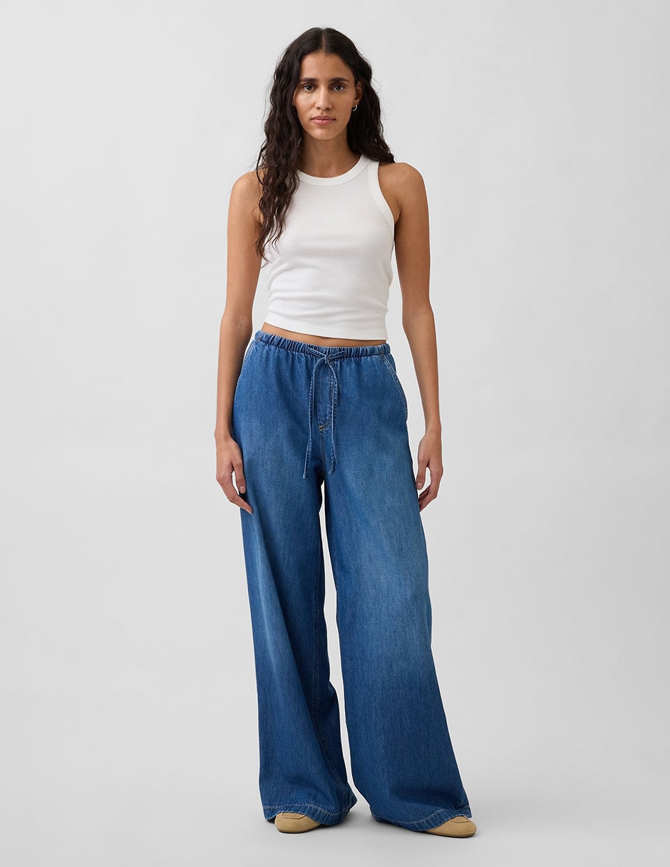 Jeans wide leg para mujer