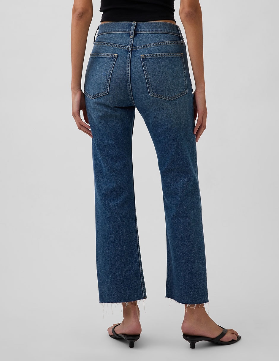 Jeans capri straight para mujer