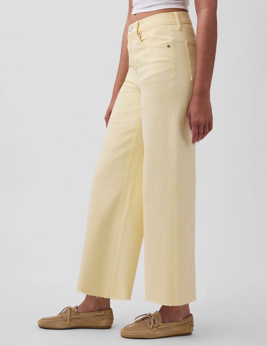 Jeans relaxed wide leg cintura alta para mujer 3