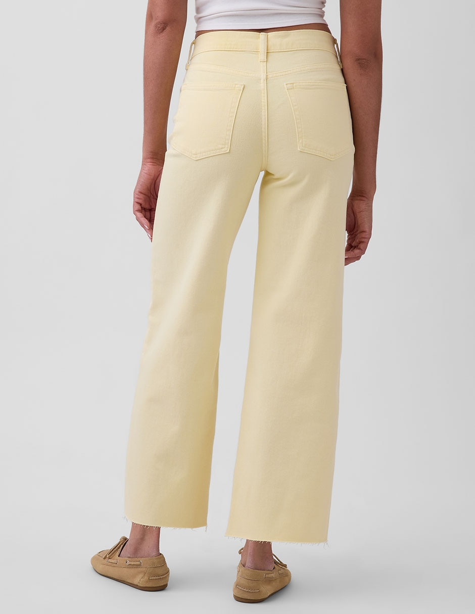 Jeans relaxed wide leg cintura alta para mujer 4