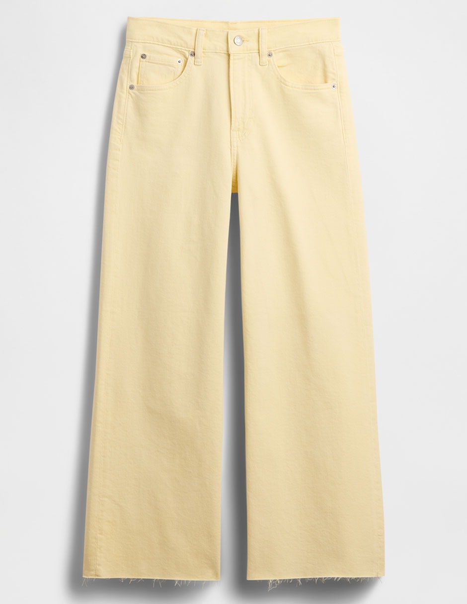 Jeans relaxed wide leg cintura alta para mujer 5