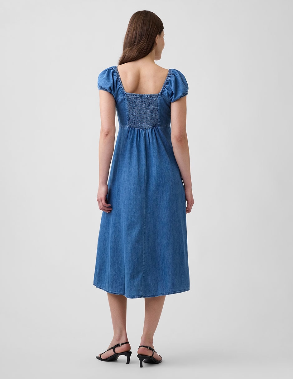 VESTIDO GAP 870780 RAYÓ, M, AZUL MEDIO