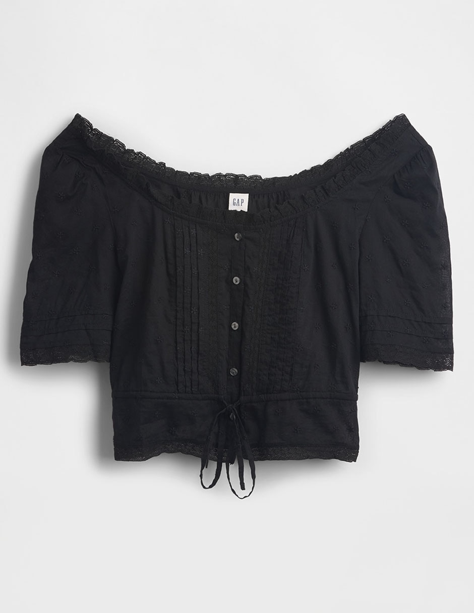 Blusa manga corta para mujer