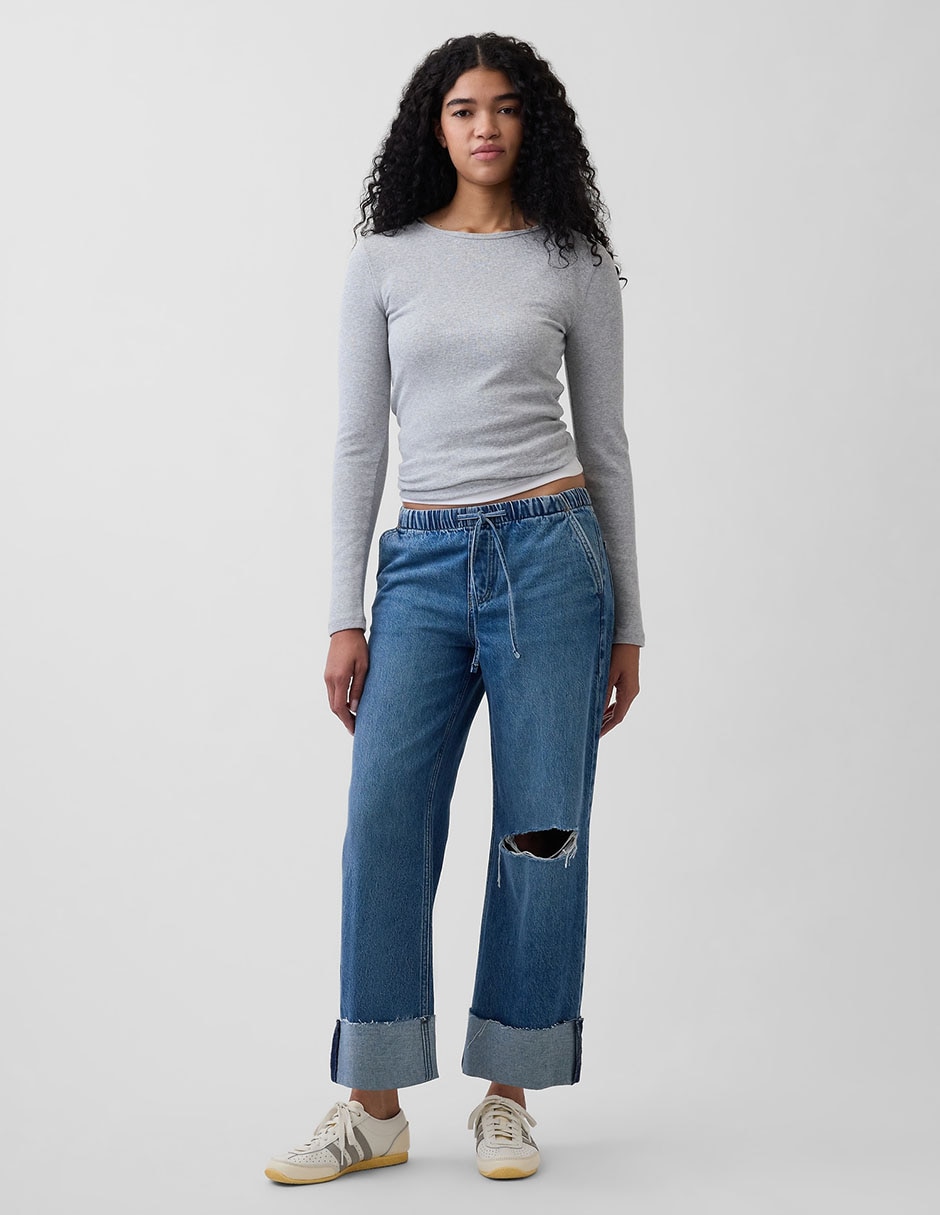 Jeans straight para mujer