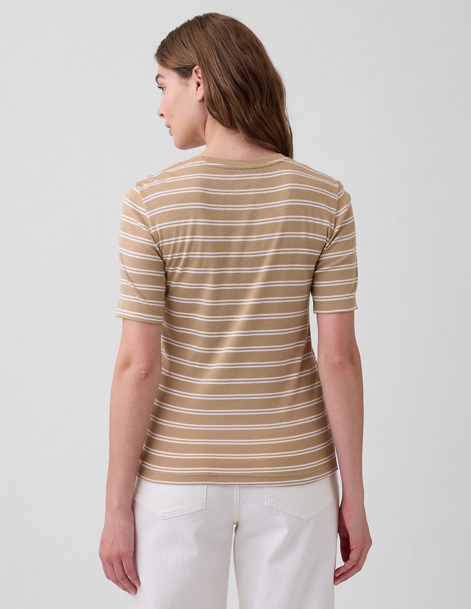 Playera manga corta cuello redondo para mujer 2
