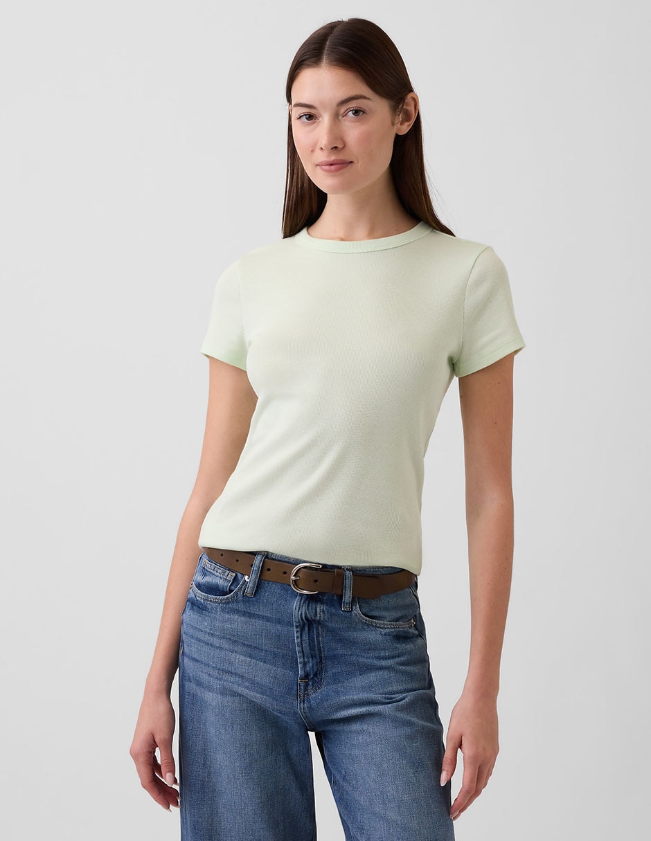 Playera manga larga cuello redondo para mujer Playera manga larga cuello redondo para mujer