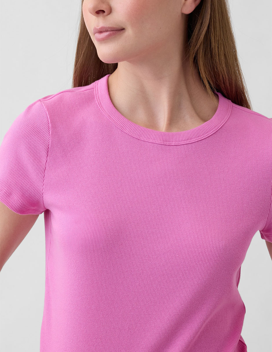 Playera manga larga cuello redondo para mujer 4
