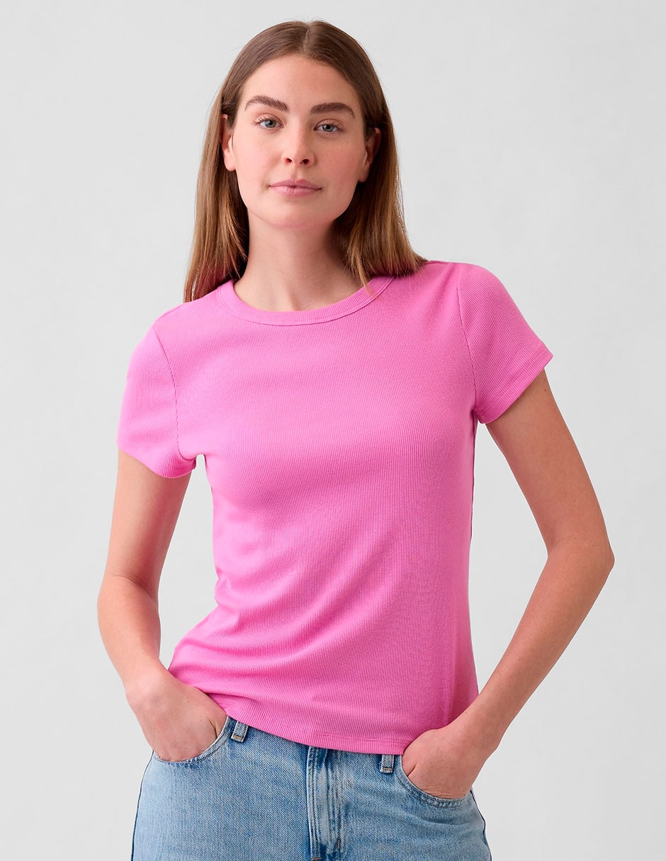 Playera manga larga cuello redondo para mujer Playera manga larga cuello redondo para mujer