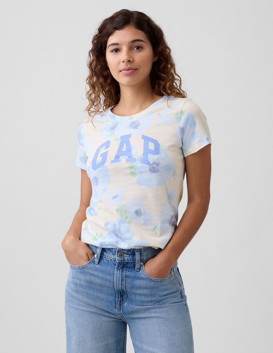 Playera manga corta cuello redondo para mujer Playera manga corta cuello redondo para mujer