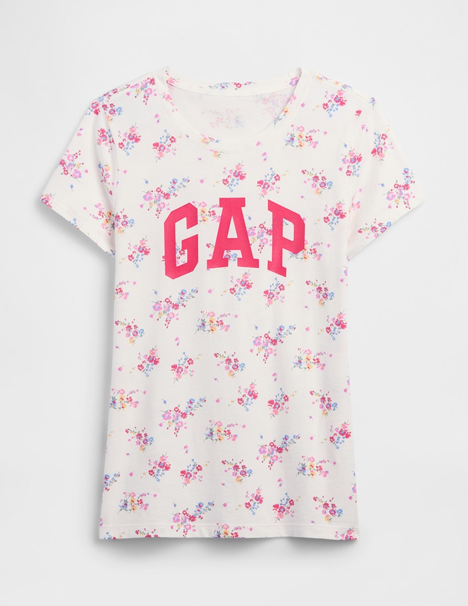 Playera manga corta cuello redondo para mujer