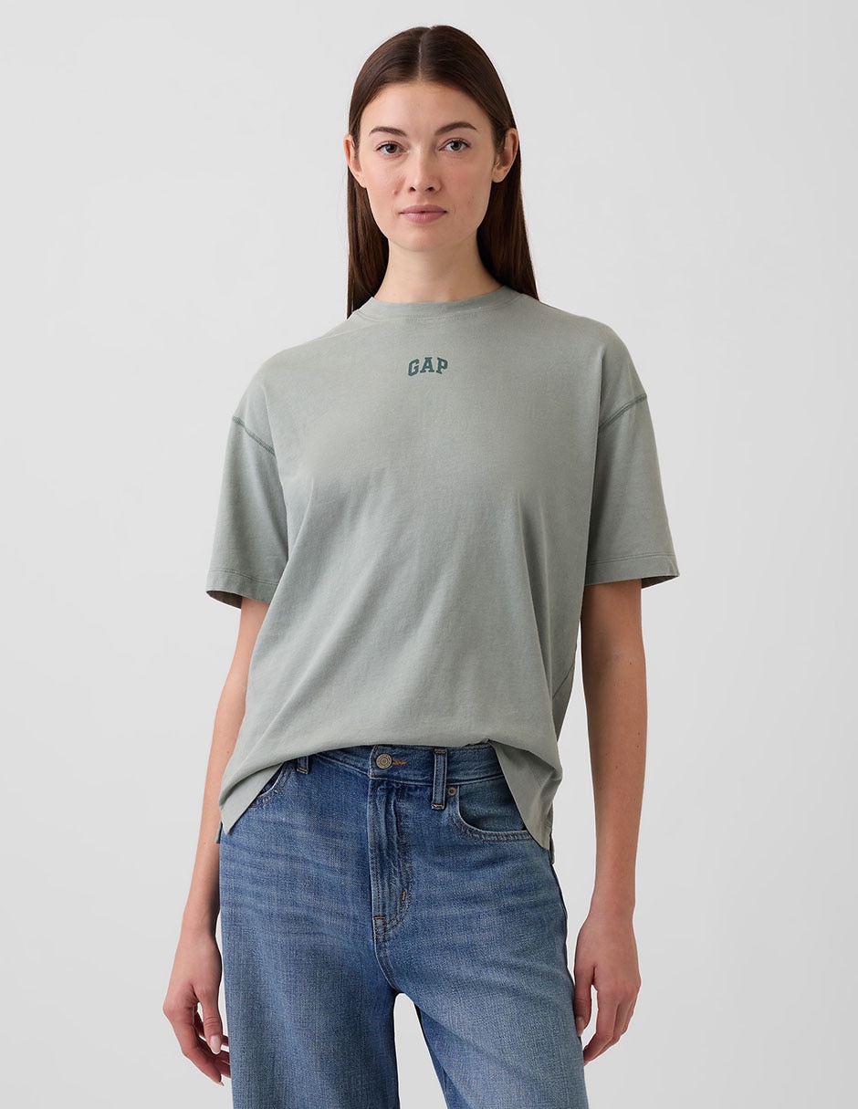 Playera manga al codo cuello redondo mujer Playera manga al codo cuello redondo mujer
