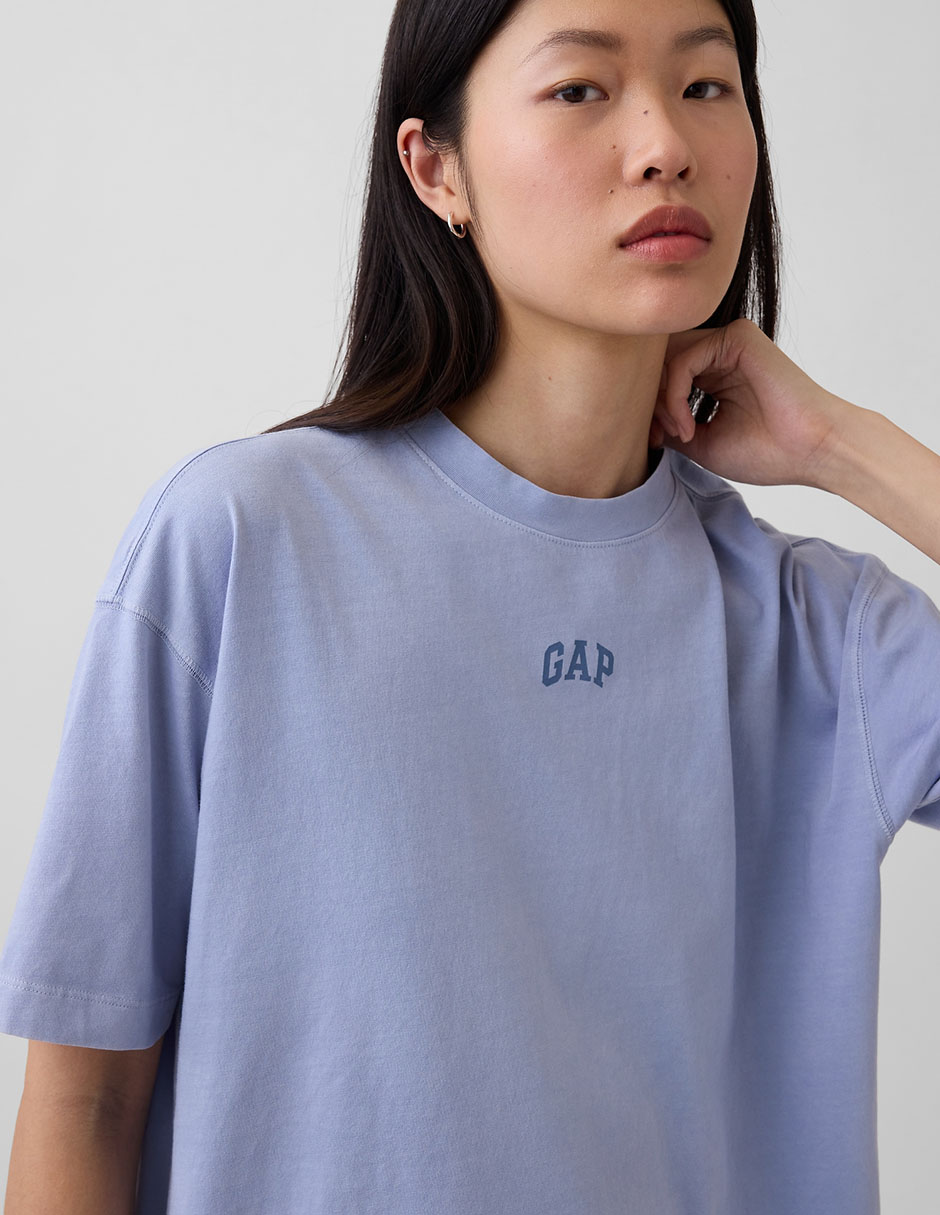 Playera manga al codo cuello redondo para mujer 4