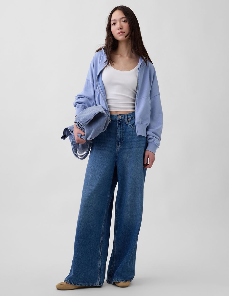 Sudadera con capucha y bolsa para mujer 2
