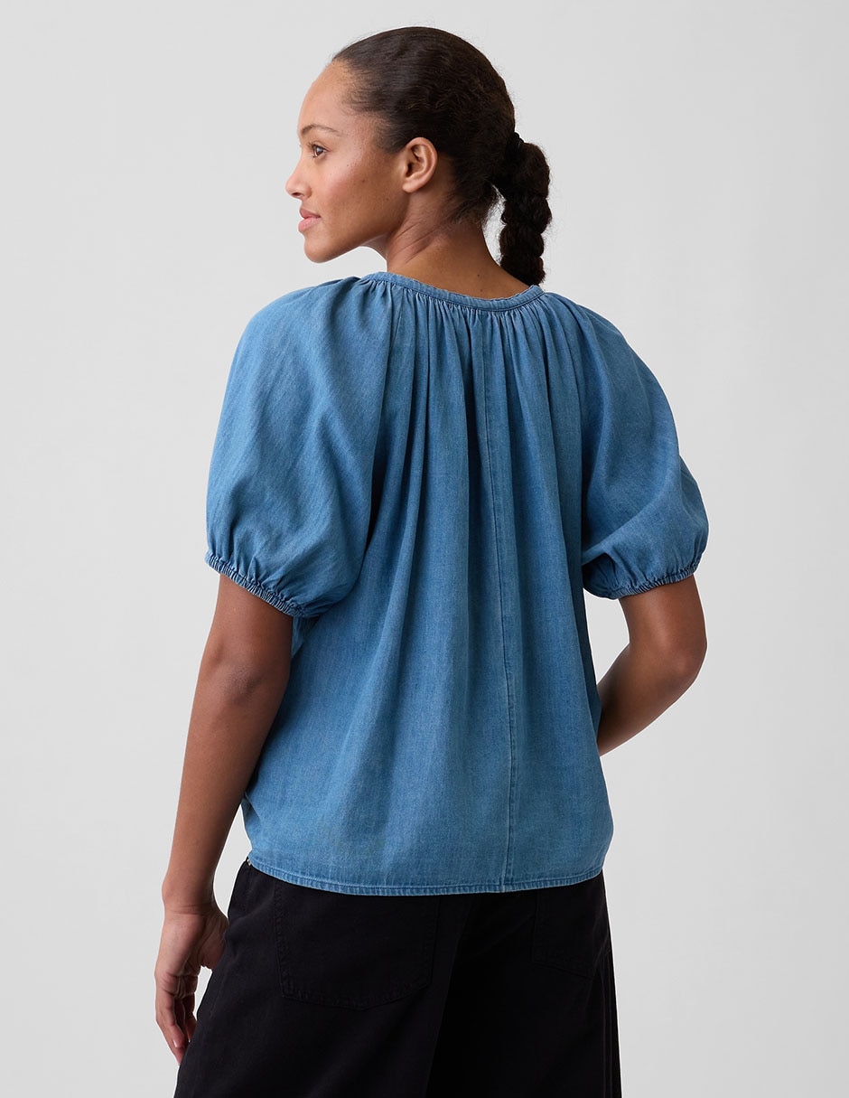 Blusa manga corta para mujer