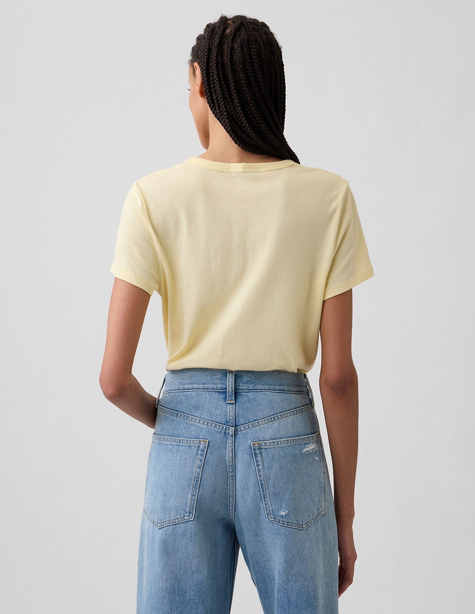 Playera manga corta cuello redondo mujer 5