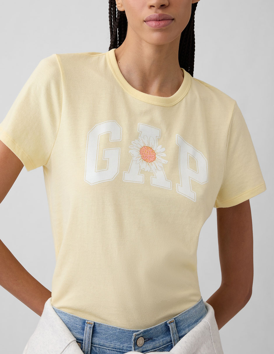 Playera manga corta cuello redondo mujer 3