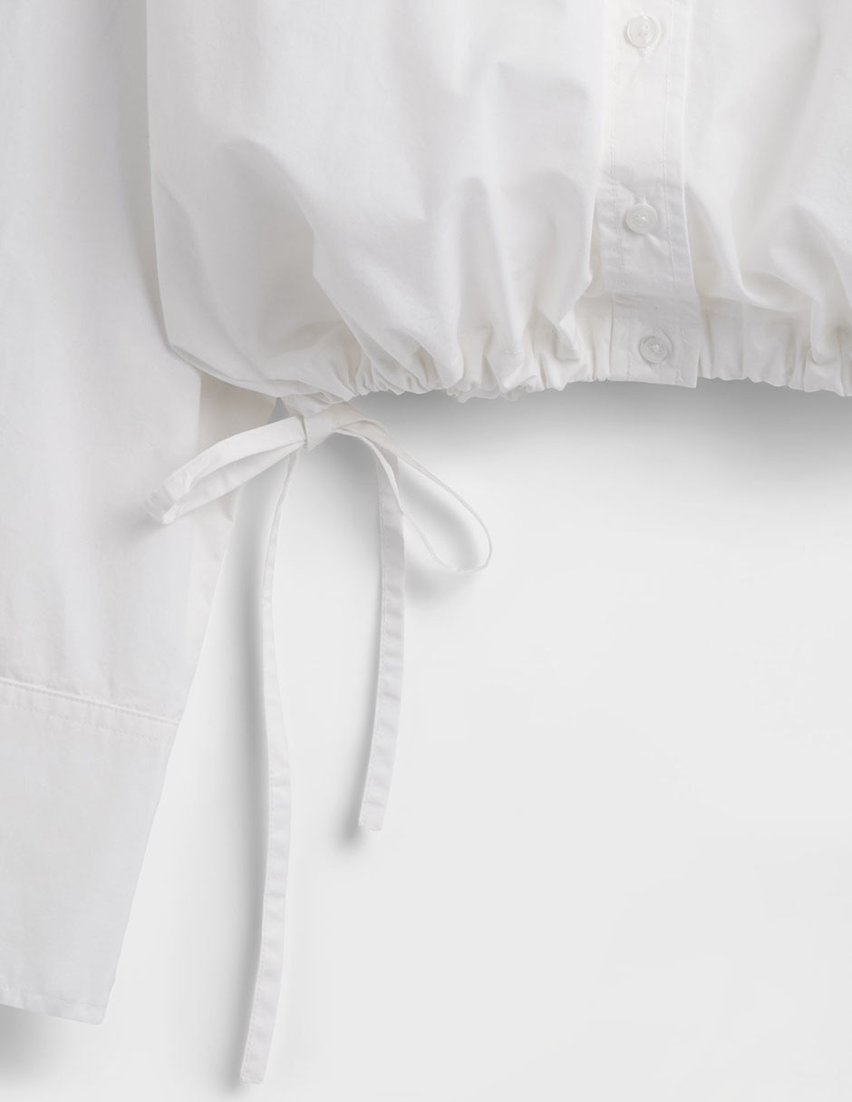 Camisa de algodón manga larga para mujer 10