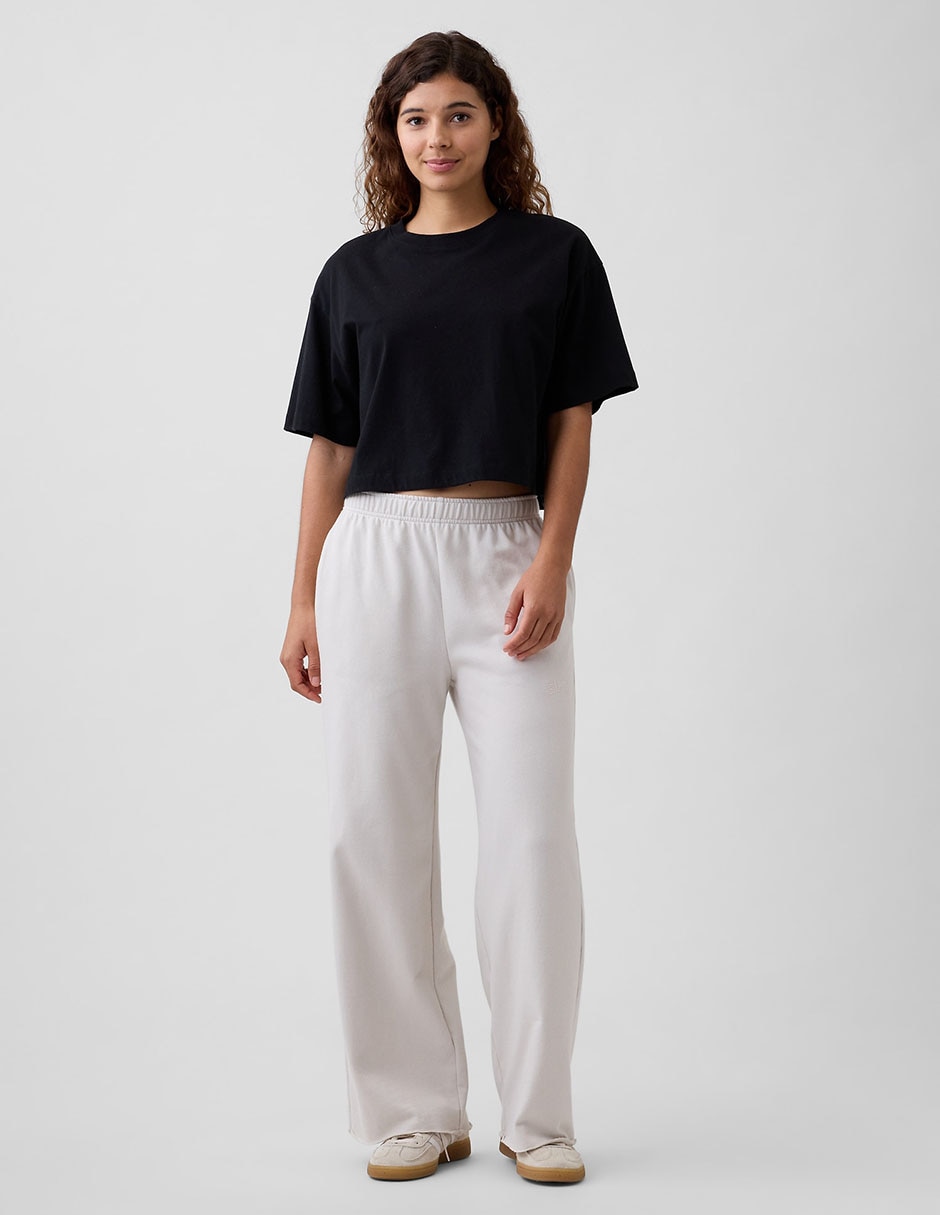 Pants regular con elástico para mujer