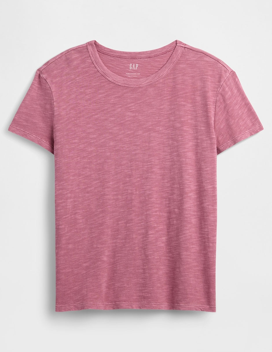 Playera manga corta cuello redondo para mujer 5