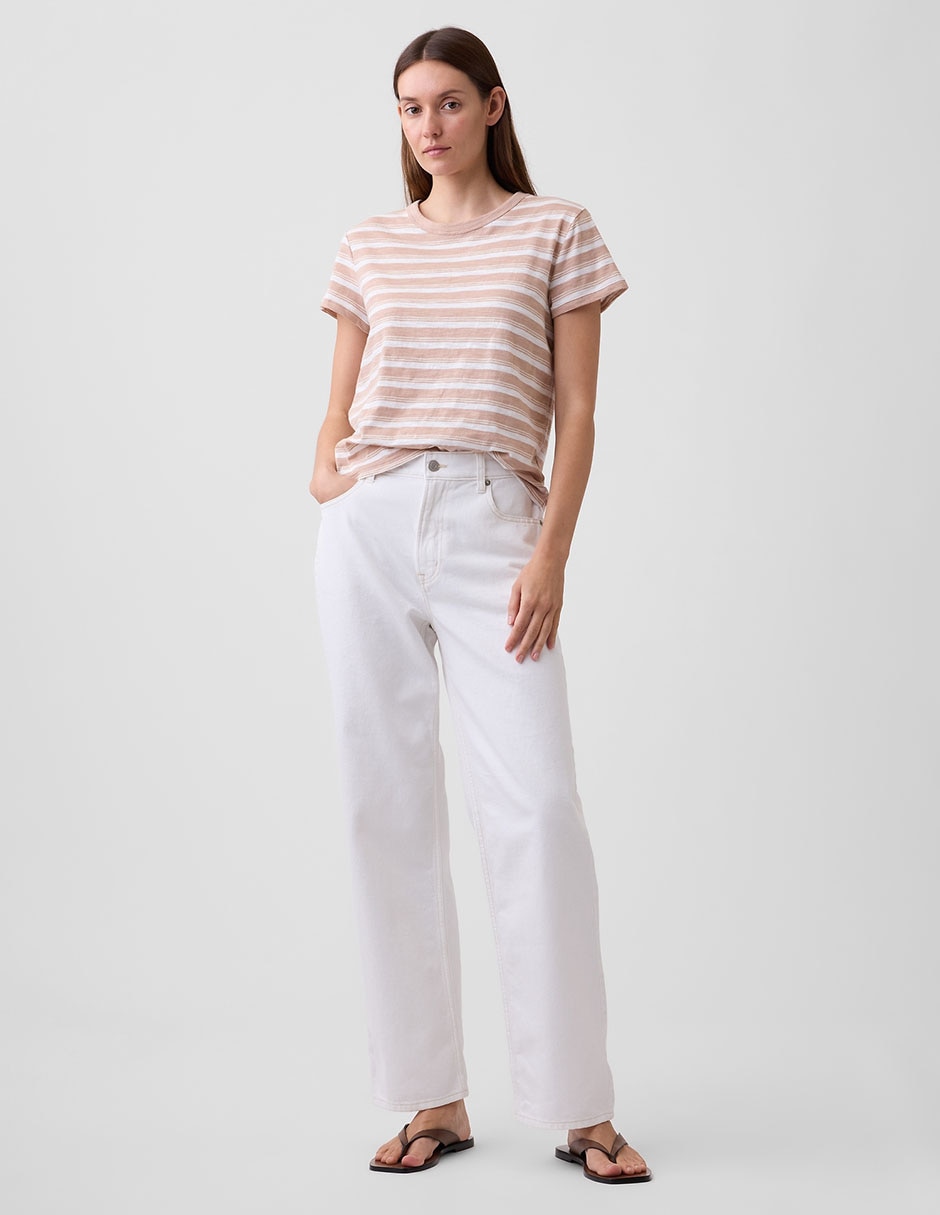 Playera GAP manga corta cuello redondo para mujer