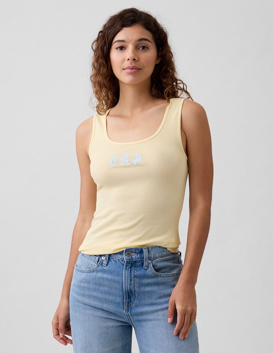 Playera tank cuello redondo para mujer 1