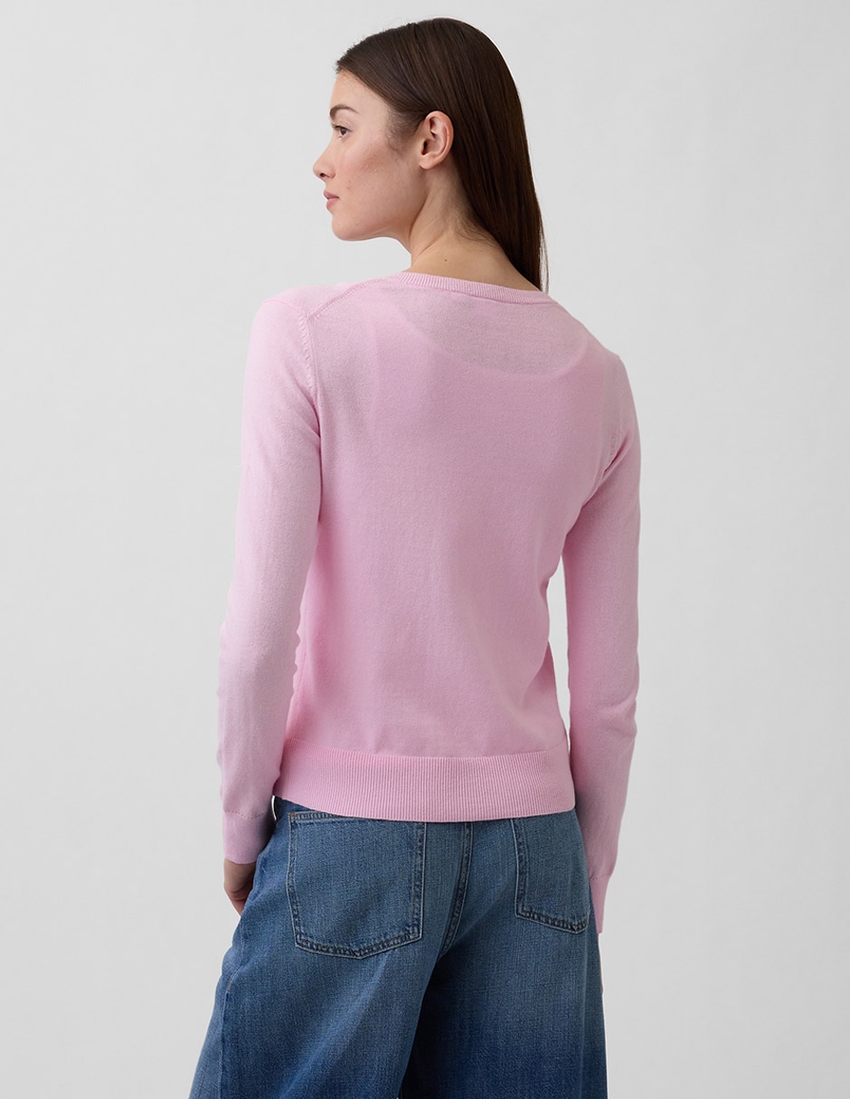 Suéter cuello redondo para mujer