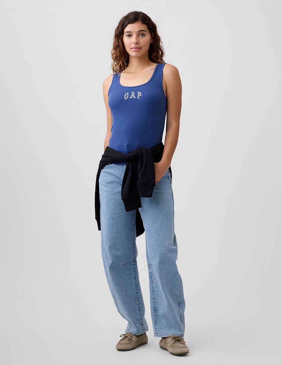 Playera tank cuello redondo para mujer 3