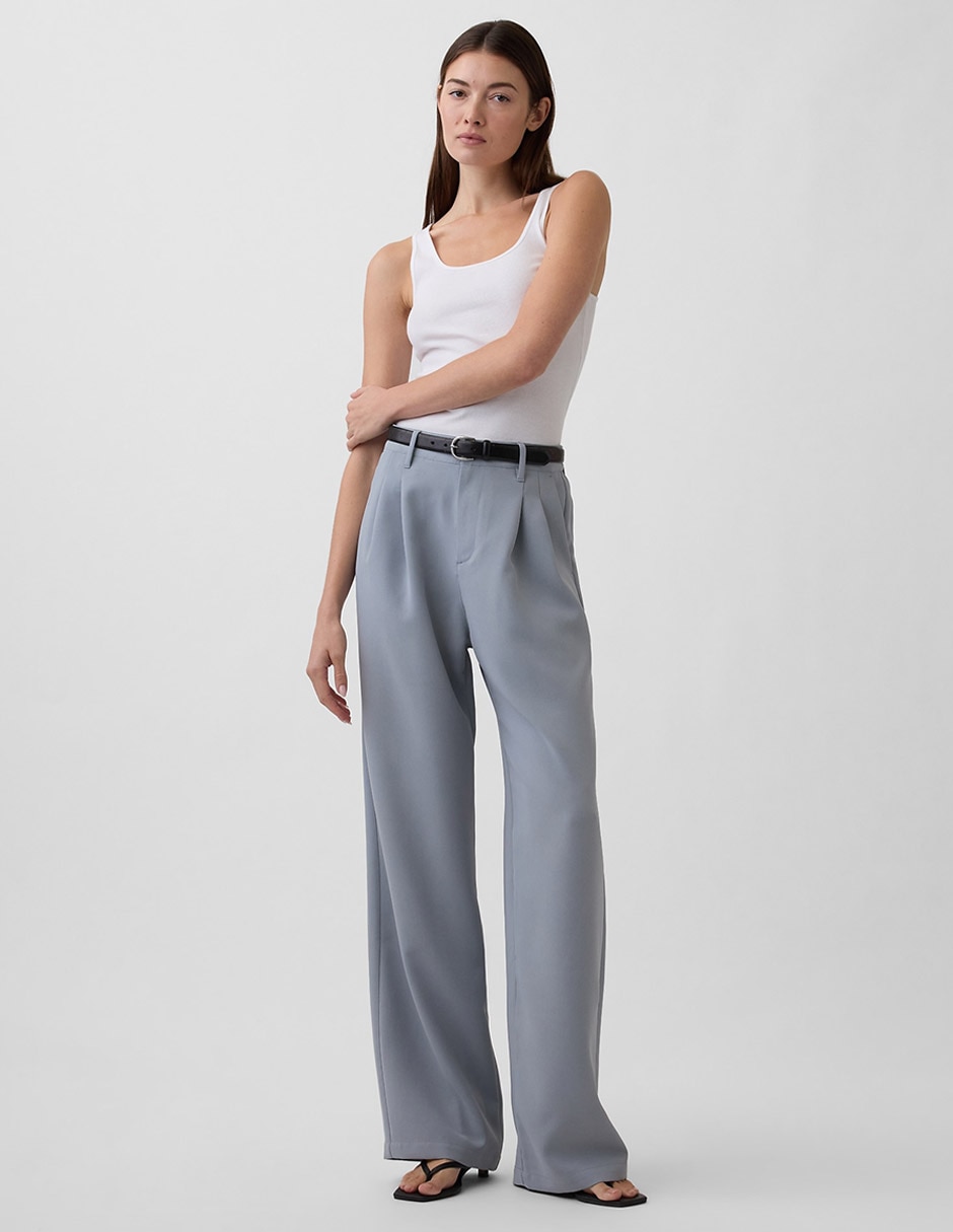 Pantalón de vestir straight para mujer Pantalón de vestir straight para mujer
