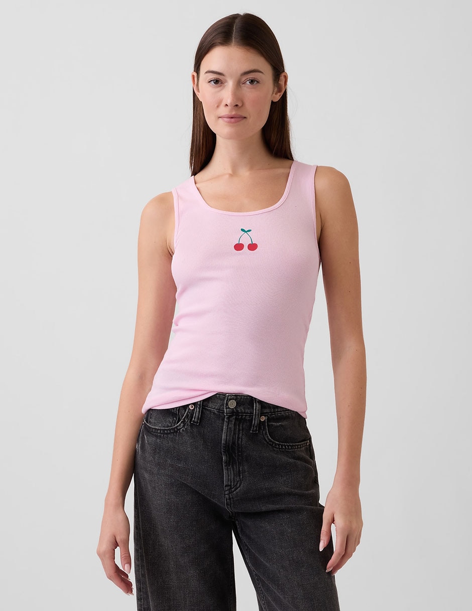 Playera tank cuello redondo para mujer Playera tank cuello redondo para mujer