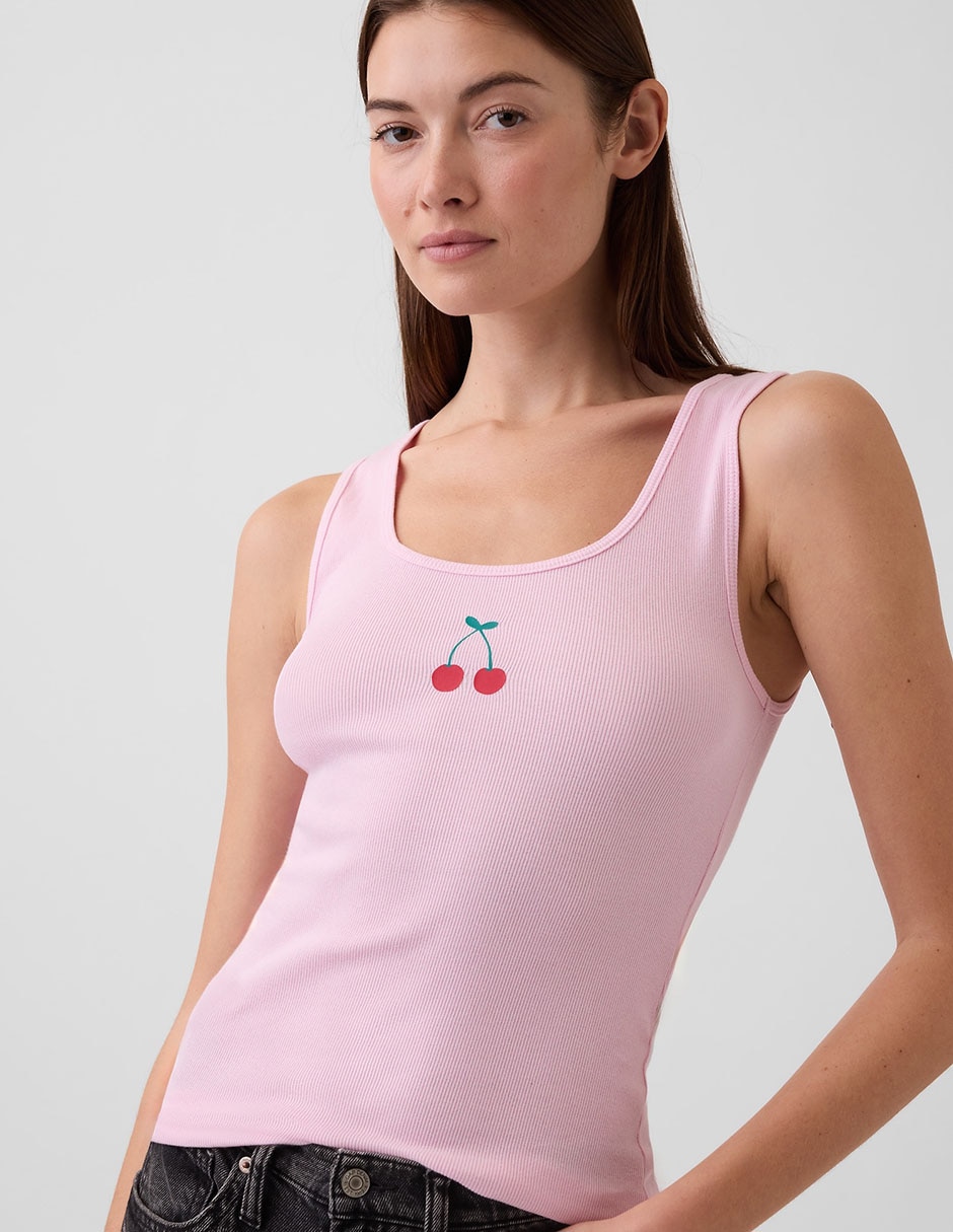 Playera tank cuello redondo para mujer 4