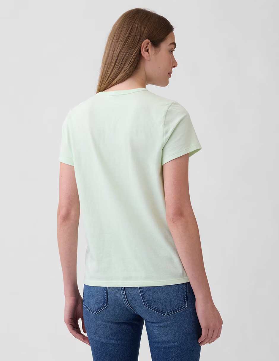 Playera manga corta cuello redondo para mujer 2
