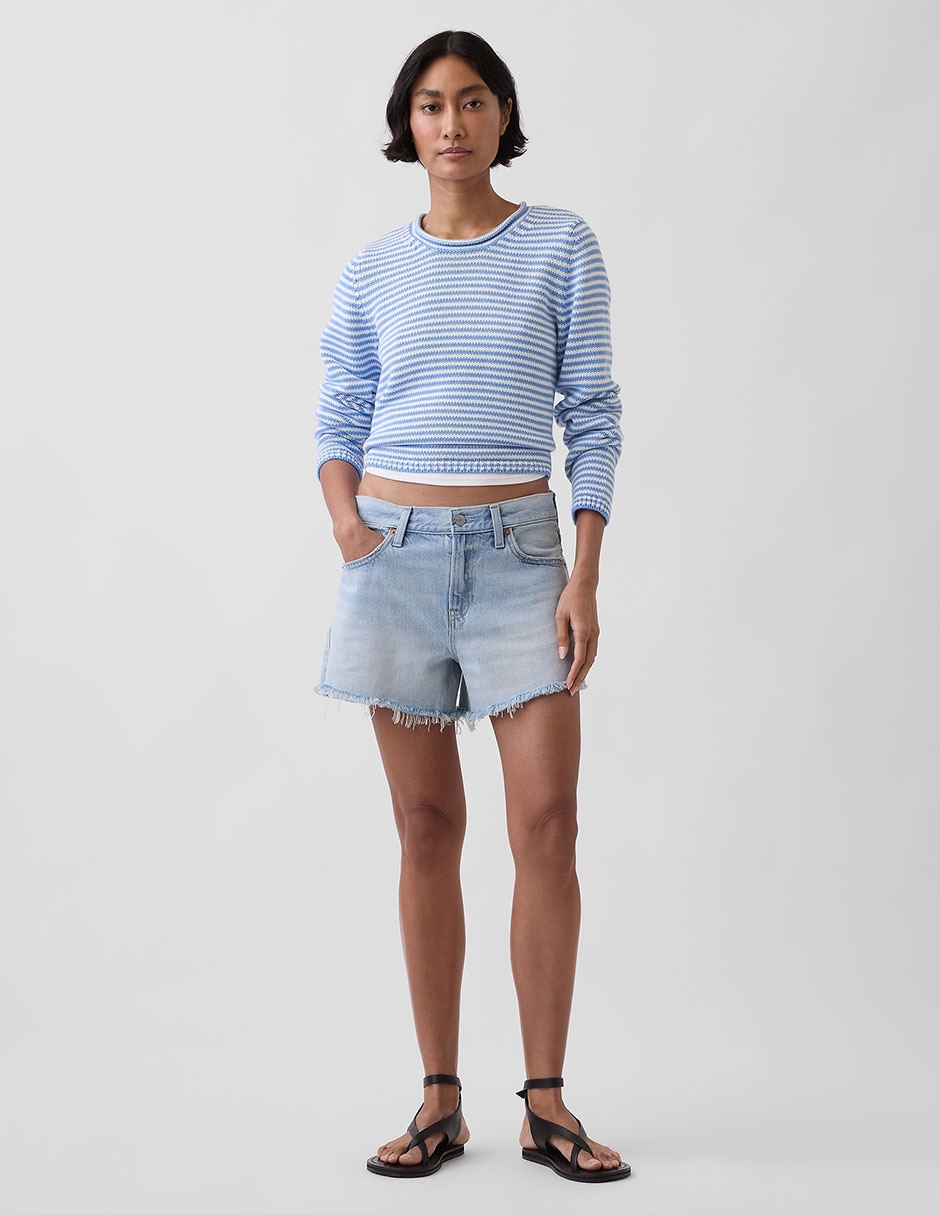 Suéter cuello redondo para mujer
